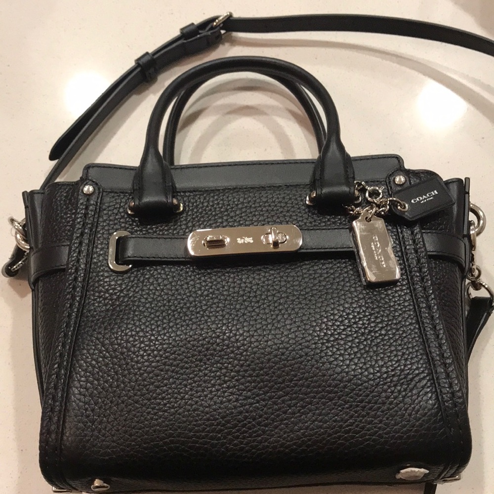 Coach- Black Handbag/Crossbody